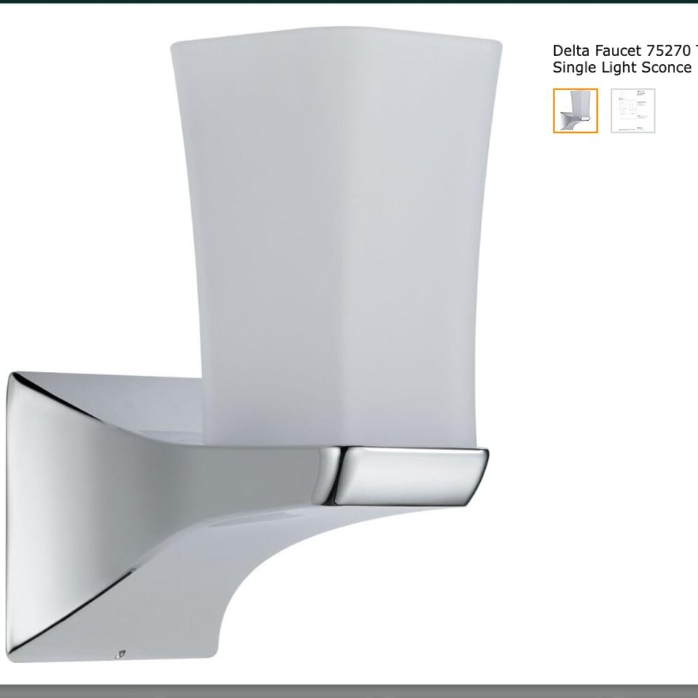 Delta Faucet 75270 Tesla Single Light Sconce